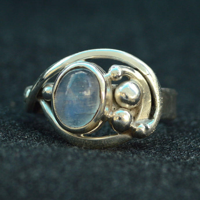Rainbow Moonstone Custom Ring