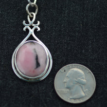 Load image into Gallery viewer, Rhodonite Silver Pendant