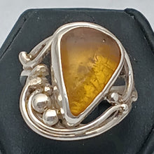 Load image into Gallery viewer, Amber Gemstone Ring