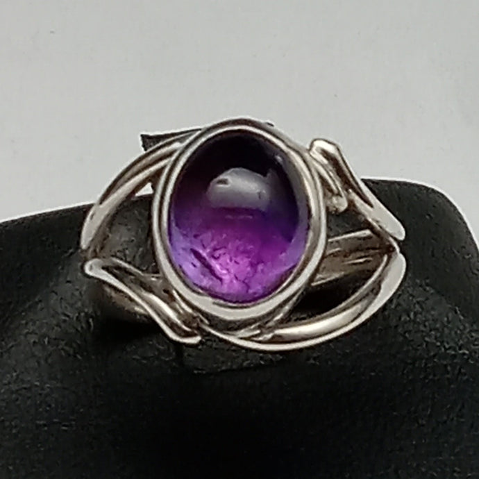 Amethyst Gemstone Sterling Silver Ring