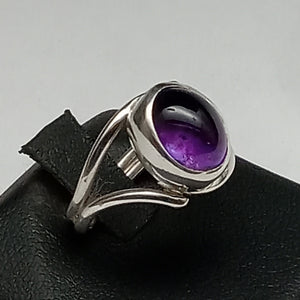 Amethyst Gemstone Sterling Silver Ring