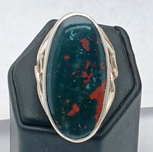 Load image into Gallery viewer, Bloodstone Jasper Silver Ring