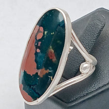 Load image into Gallery viewer, Bloodstone Jasper Silver Ring