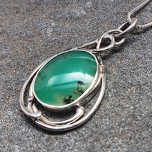 Load image into Gallery viewer, Green Chrysoprase Gemstone Pendant
