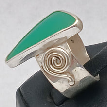 Load image into Gallery viewer, Australian Chrysoprase Gemstone Sterling Silver Ring (Copy)