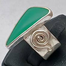 Load image into Gallery viewer, Australian Chrysoprase Gemstone Sterling Silver Ring (Copy)