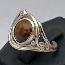 Load image into Gallery viewer, Fire Agate Gemstone Silver Ring (Copy)