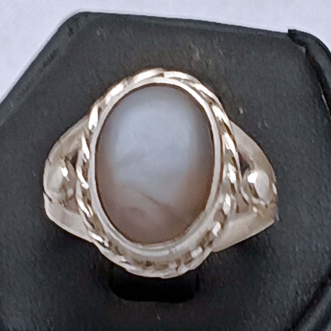 Gray Moonstone Custom Ring