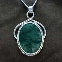 Load image into Gallery viewer, British Columbia Nephrite Jade Sterling Silver Handcrafted Pendant