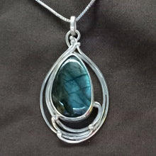 Load image into Gallery viewer, Blue Labradorite Gemstone Custom Pendant