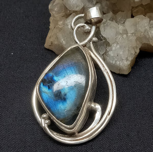 Blue Labradorite Gemstone Custom Pendant