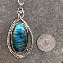 Load image into Gallery viewer, Labradorite Gemstone Custom Pendant
