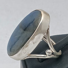 Load image into Gallery viewer, Labradorite Gemstone Art Nouveau Sterling Silver Ring