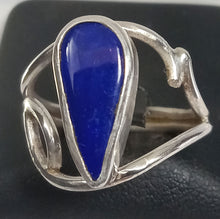 Load image into Gallery viewer, Lapis Lazuli AAA Grade Blue Gemstone Ring