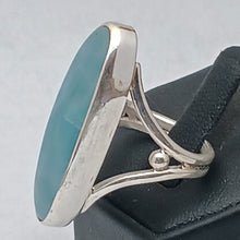 Load image into Gallery viewer, Silver Larimar Gemstone Ring