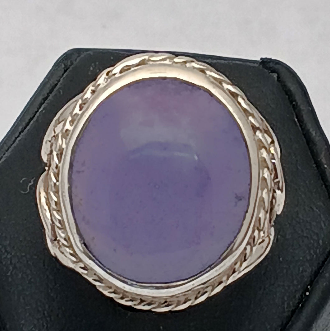 Henderson Lavender Agate Gemstone Silver Ring