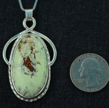 Load image into Gallery viewer, Handcrafted Lemon Chrysoprase Pendant