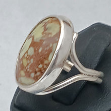 Load image into Gallery viewer, Australian Lemon Chrysoprase Sterling Silver Ring