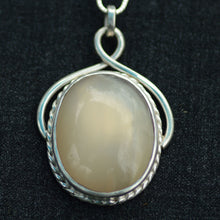 Load image into Gallery viewer, Cream Colored Moonstone Gemstone Pendant