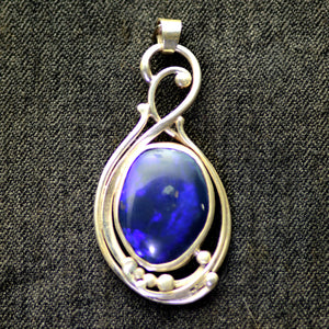 Opal Gemstone Silver Pendant