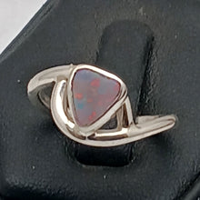 Load image into Gallery viewer, Art Nouveau Opal Triplet Ring in Sterling Silver