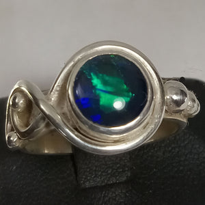 Opal Triplet Gemstone Silver Ring