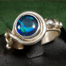 Load image into Gallery viewer, Opal Triplet Gemstone Silver Ring