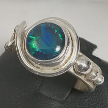 Load image into Gallery viewer, Opal Triplet Gemstone Silver Ring