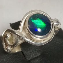 Load image into Gallery viewer, Opal Triplet Gemstone Silver Ring