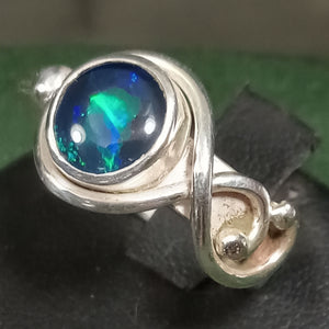 Opal Triplet Gemstone Silver Ring