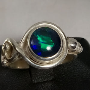 Opal Triplet Gemstone Silver Ring