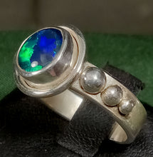 Load image into Gallery viewer, Opal Triplet Gemstone Silver Ring