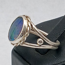Load image into Gallery viewer, Art Nouveau Opal Triplet Ring in Sterling Silver