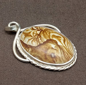 Picture Jasper Sterling Silver Pendant