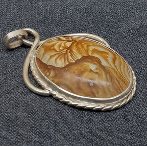 Picture Jasper Sterling Silver Pendant