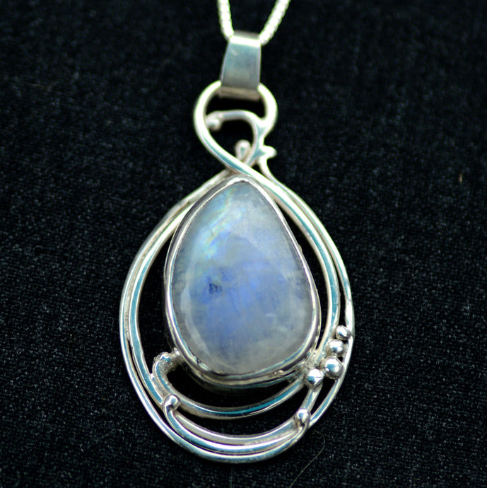 Rainbow Moonstone Gemstone Pendant