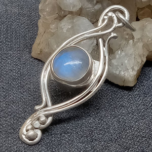 Rainbow Moonstone Gemstone Pendant