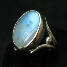 Load image into Gallery viewer, Rainbow Moonstone Custom Ring