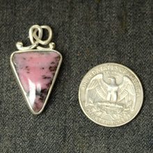 Load image into Gallery viewer, Rhodonite Silver Pendant
