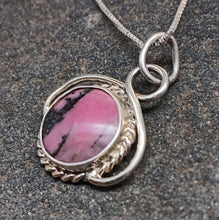 Load image into Gallery viewer, Rhodonite Silver Pendant