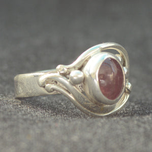 Deep Pink Tourmaline Gemstone Custom Ring