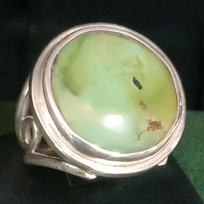 Natural Green Turquoise Gemstone Ring