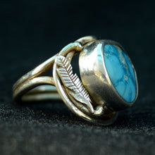 Load image into Gallery viewer, Kingman Mine Turquoise Natural Gemstone Ring