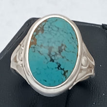 Load image into Gallery viewer, Turquoise Spiderweb Gemstone Ring