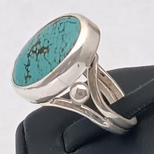 Load image into Gallery viewer, Turquoise Spiderweb Gemstone Ring
