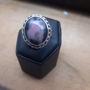 Rhodonite Gemstone Ring