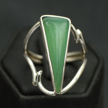 Load image into Gallery viewer, Australian Chrysoprase Gemstone Sterling Silver Ring