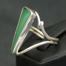 Load image into Gallery viewer, Australian Chrysoprase Gemstone Sterling Silver Ring
