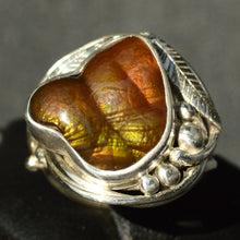 Load image into Gallery viewer, Stunning Fire Agate Gemstone Silver Ring