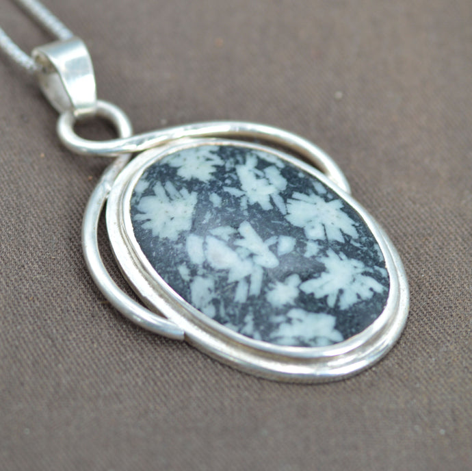 Flower Rock Porphyry Pendant